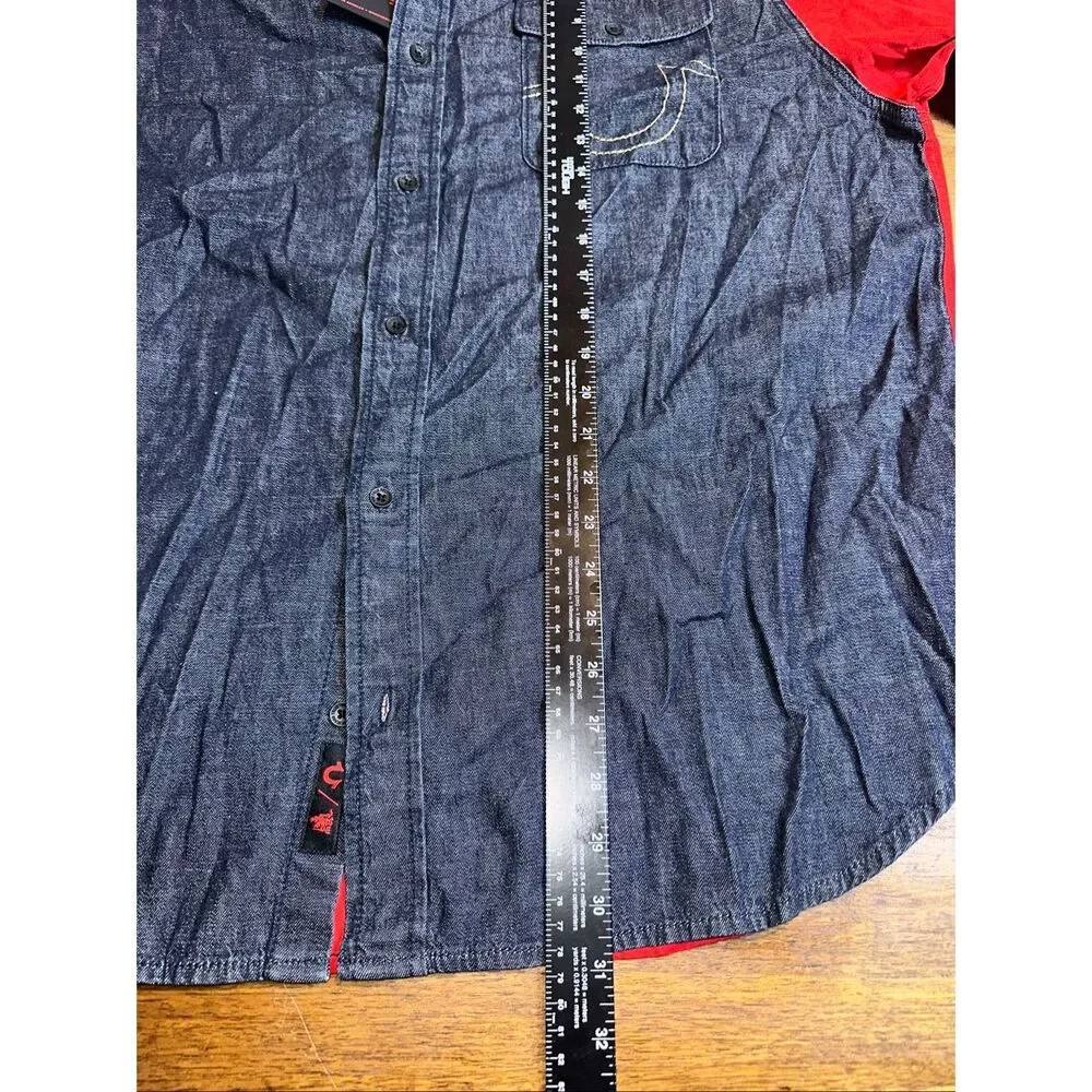 True Religion Manchester United Shirt Button Up Long Sleeve